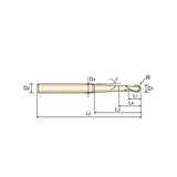 2 Flute Ball Nose with Taper Neck  Carbide X-Power Pro End Mills GM902 Series Plain Shank