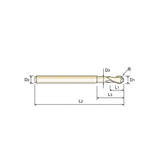 2 Flute Medium Length Ball Nose Carbide X-Power Pro End Mills GM961 Series Plain Shank