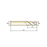 2 Flute Short Length Carbide X-Power Pro End Mills GM895 Series Plain Shank