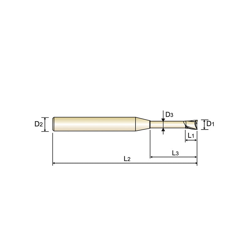 2 Flute for Rib ProcessingCarbide X-Power Pro End Mills GM833 Series Plain Shank - Big-tools Industrial Supply Tools for Metal Cutting