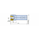 2S-TE90AP-19 90° End mills with strong APKT 19 inserts for roughing of heavy industry parts such as wind mills and power generation parts and general applications - Big-tools Industrial Supply Tools for Metal Cutting