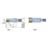 2S-TE90AP-M-09 90° Modular end mills with T-FLEXTEC adaptation & high positive two helical cutting edges of APKT 09 inserts - Big-tools Industrial Supply Tools for Metal Cutting
