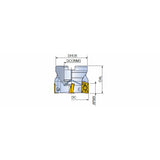 2S-TFM90AP-R-19 90° Face mills with strong APKT 19 inserts for roughing of heavy industry parts of wind mills and power generations - Big-tools Industrial Supply Tools for Metal Cutting