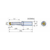 3ED-3XD (Cylindrical Shank) Head changeable 3 flute drills with coolant holes for high productivity - Big-tools Industrial Supply Tools for Metal Cutting