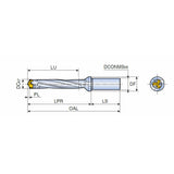 3ED-5XD (Cylindrical Shank) Head changeable 3 flute drills with cylindrical shank (5xD)and coolant holes - Big-tools Industrial Supply Tools for Metal Cutting