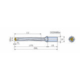 3ED-8XD (Cylindrical Shank) Head changeable 3 flute drills with cylindrical shank and coolant holes - Big-tools Industrial Supply Tools for Metal Cutting