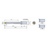 3ED-8XD (Weldon Shank) Head changeable 3 flute drills with coolant holes for high productivity - Big-tools Industrial Supply Tools for Metal Cutting