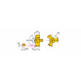 3ED ...F Exchangeable 3 flute drill heads for flat bottom hole machining with high productivity in steel and cast iron. - Big-tools Industrial Supply Tools for Metal Cutting