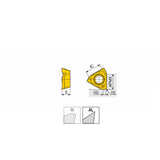 3PHT 19-AL  High positive & top polished & periphery ground inserts 3PHT with 3 cutting edges for aluminum & non-ferrous materials - Big-tools Industrial Supply Tools for Metal Cutting