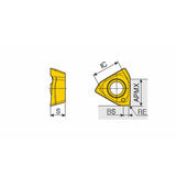 3PKT 06-M High positive inserts 3PKT with three helical cutting edges for 90° shoulders & general machining - Big-tools Industrial Supply Tools for Metal Cutting