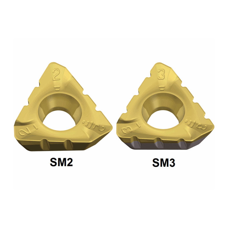 3PKT 19-SM Chip splitter inserts of 3PKT with high positive and three helical cutting edges for 90° shoulders - Big-tools Industrial Supply Tools for Metal Cutting