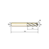 4 Flute Long Length Ball Nose Carbide X-Power Pro End Mills GM210 Series Plain Shank