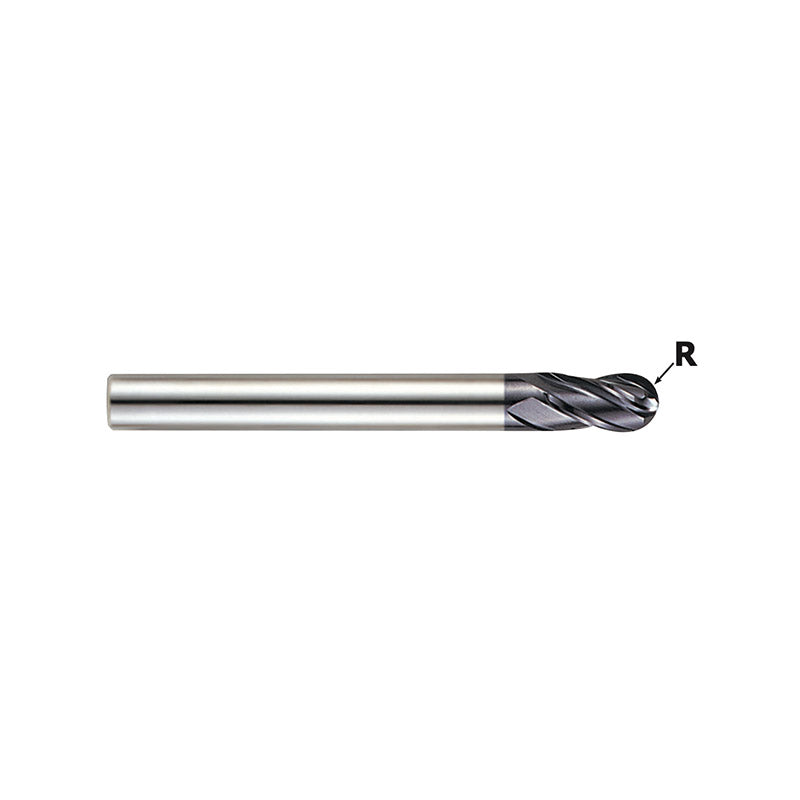 4 Flute Long Length Ball Nose  Carbide X-Power Pro End Mills GM815 Series Plain Shank - Big-tools Industrial Supply Tools for Metal Cutting