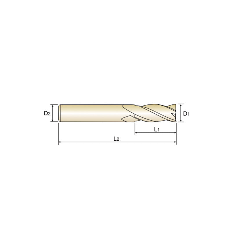 4 Flute SEME36008～SEME36250  Carbide 4G Mill End Mills Plain Shank SEME36 Series