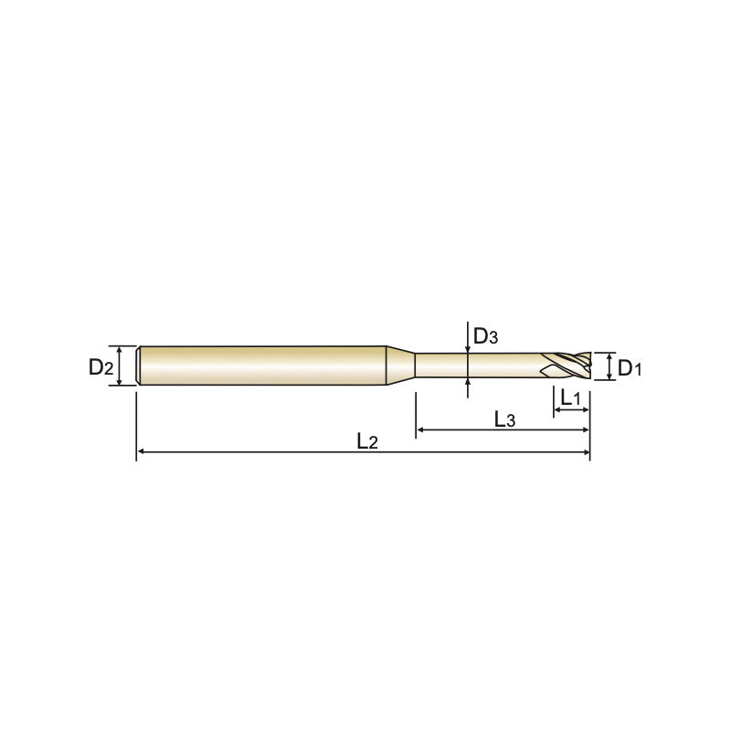4 Flute  Long Length SEME7302030～SEME7303016 Carbide 4G Mill End Mills Plain Shank SEME73 Series
