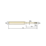 4 Flute  Long Length SEME7302030～SEME7303016 Carbide 4G Mill End Mills Plain Shank SEME73 Series