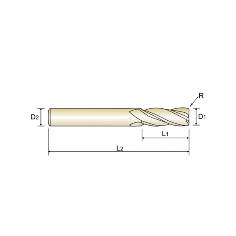 4 Flute Regular Length Corner Carbide X-Power Pro End Mills GM649 Series