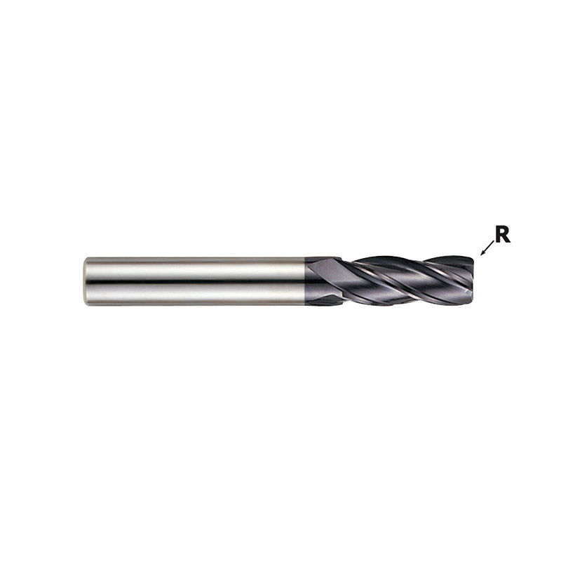 4 Flute Stub Length Stub Length Corner Radius Carbide X-Power Pro End Mills GM639 Series