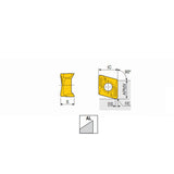 4NHT 11-AL Double-sided ground & polished inserts with high positive 4 helical cutting edges & wiper for 90° shoulders of aluminum & non-ferrous materials - Big-tools Industrial Supply Tools for Metal Cutting