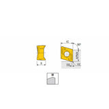 4NKT 11-PNR-M Double-sided inserts with four high positive helical cutting edges & wiper for 90° shoulders & better surface finish of general machining - Big-tools Industrial Supply Tools for Metal Cutting