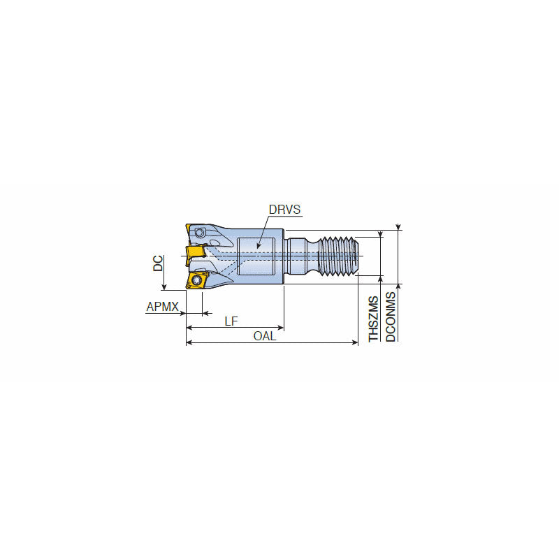 4N TE90-M-04 90° Modular end mills with T-FLEXTEC adaptation & unique four high positive helical cutting edges of double-sided 4NKT 04 inserts & high ramping capability - Big-tools Industrial Supply Tools for Metal Cutting