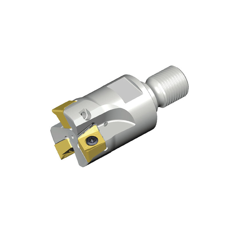4N TE90-M-11  90° Modular end mills with T-FLEXTEC adaptation & unique four high positive helical cutting edges of double-sided 4NKT 11 inserts & high ramping capability - Big-tools Industrial Supply Tools for Metal Cutting
