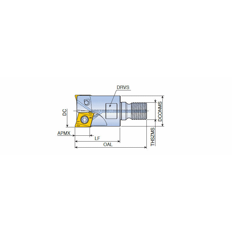 4N TE90-M-14 90° Modular end mills with T-FLEXTEC adaptation & unique four high positive helical cutting edges of double-sided 4NKT 14 inserts & high ramping capability - Big-tools Industrial Supply Tools for Metal Cutting