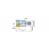 4N TE90-M-14 90° Modular end mills with T-FLEXTEC adaptation & unique four high positive helical cutting edges of double-sided 4NKT 14 inserts & high ramping capability - Big-tools Industrial Supply Tools for Metal Cutting