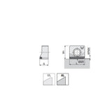 4WHU 12-AL  Precisely ground & polished wiper inserts with 4 cutting edges for super-finishing of aluminum & non-ferrous material - Big-tools Industrial Supply Tools for Metal Cutting