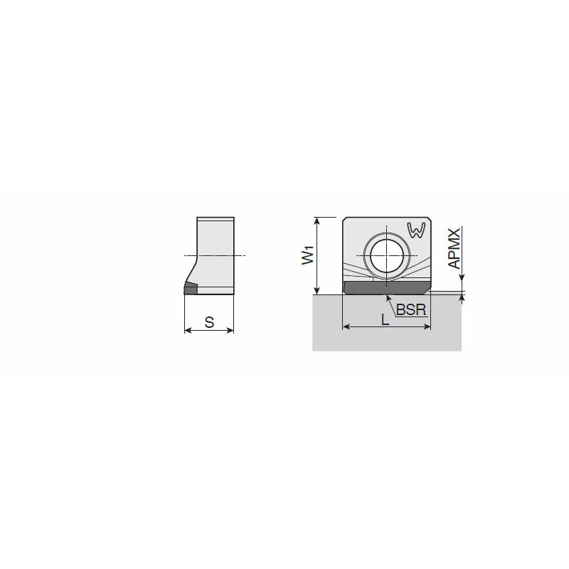 4WHU 12-CBN  Precisely ground CBN wiper inserts for super-finishing of hardened steels and hard cast irons - Big-tools Industrial Supply Tools for Metal Cutting