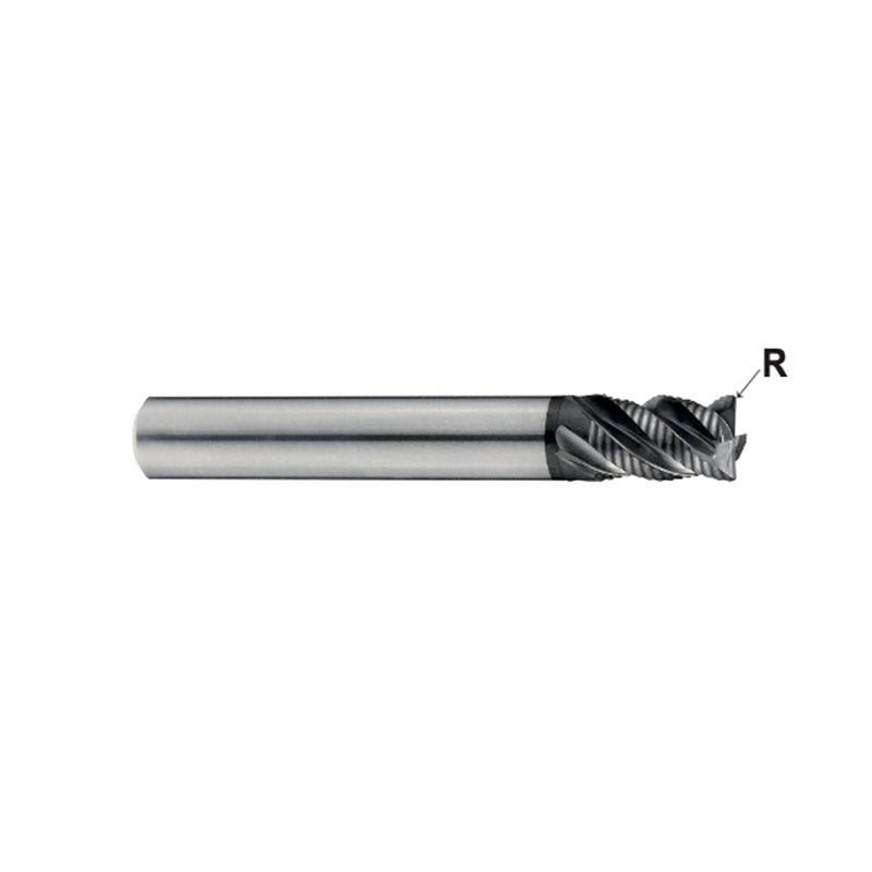 G9D76/G9D68 Series  Carbide, 4&5 Flute Multiple Helix Long Length Roughing Corner Radius Carbide 4G Mill End Mills Plain Shank