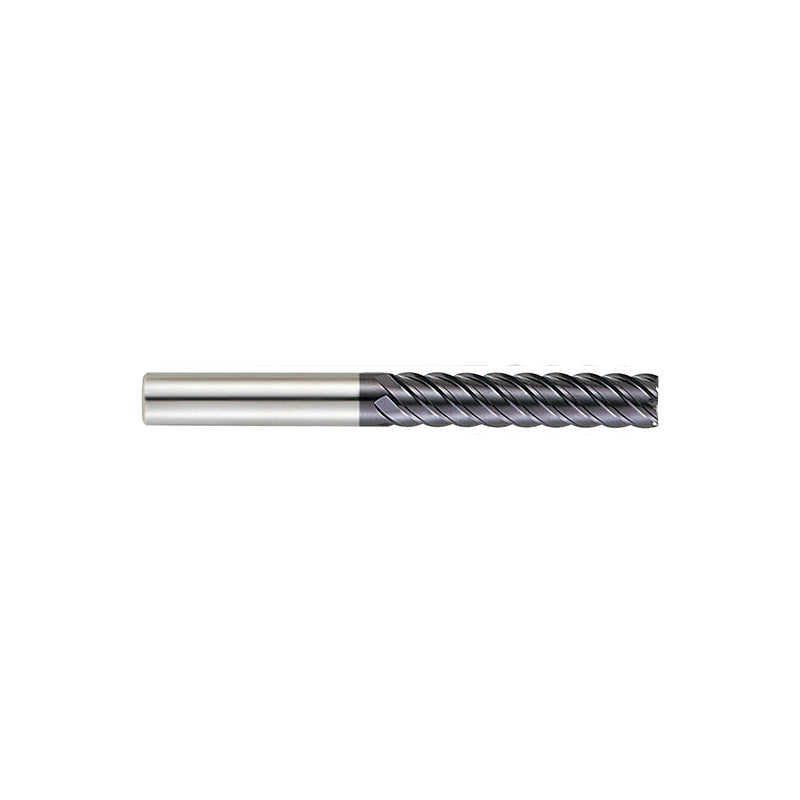 6 Flute 45° Helix Extra Long Length Carbide X-Power Pro End Mills GM834 Series Plain Shank
