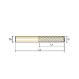 6 Flute 45° Helix Extra Long Length Carbide X-Power Pro End Mills GM834 Series Plain Shank
