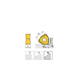 6NGU 06/09-AL Double-sided ground positive 6 cutting edges inserts for aluminum & non-ferrous machining and 90° shoulders - Big-tools Industrial Supply Tools for Metal Cutting