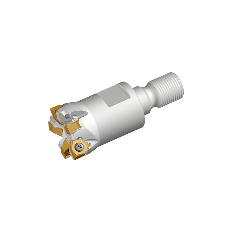 6N TE90-M-04 90° Modular end mills with T-FLEXTEC adaptation and positive economical six cutting edge of double-sided 6NKU 04 inserts - Big-tools Industrial Supply Tools for Metal Cutting