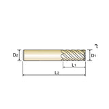 6&8 Flute 45° Helix Long Length & Extra Long Length &Corner Radius Carbide X-Power Pro End Mills GM208/GM218/GM668 Series