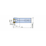 7S-E45-06 45° End mills with positive 7 cutting edged inserts & less cutting forces for small machines - Big-tools Industrial Supply Tools for Metal Cutting