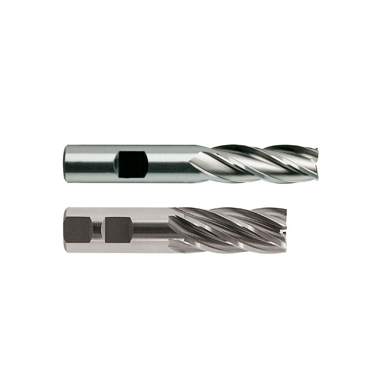 8% COBALT (M42) Flat Shank E2031 / E2032 & HSS (M2) Flat Shank E1031 / E1032 Series, HSS Co8 & HSS, 4, 6&8 Flute Regular Length (3/4 Shank) COBALT & HSS End Mills 1/8～2 - Big-tools Industrial Supply Tools for Metal Cutting