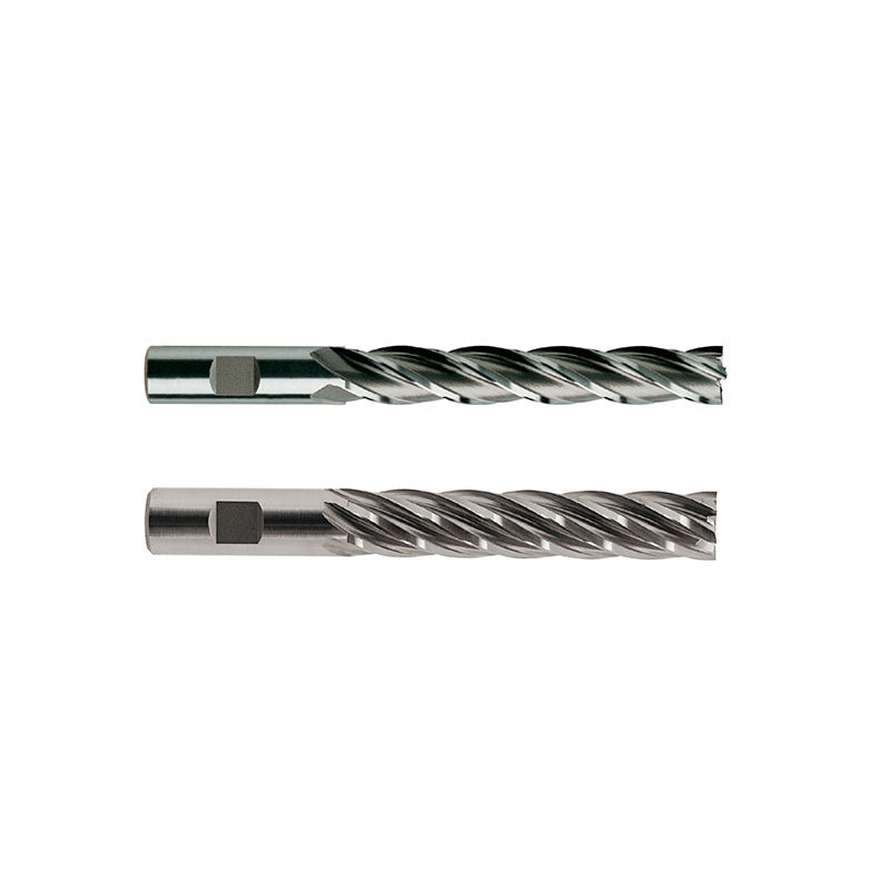 8% COBALT (M42) Flat Shank E2041 / E2175 & HSS (M2) Flat Shank E1041 / E1175 Series, HSS Co8 & HSS, 4&6 Flute Extra Long Length Center Cutting COBALT & HSS End Mills 1/4～1