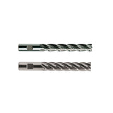 8% COBALT (M42) Flat Shank E2041 / E2175 & HSS (M2) Flat Shank E1041 / E1175 Series, HSS Co8 & HSS, 4&6 Flute Extra Long Length Center Cutting COBALT & HSS End Mills 1/4～1