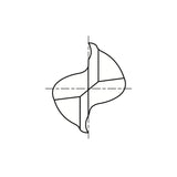 8% COBALT (M42) Flat Shank E2050 & HSS (M2) Flat Shank E1050 Series, HSS Co8 & HSS, 2 Flute Regular Length Double COBALT & HSS End Mills 1/8～1