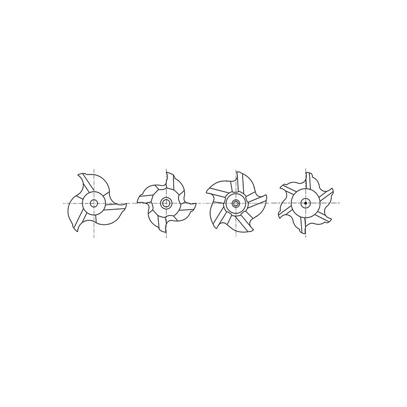 8% COBALT (M42) Flat Shank E2079 Series, HSS Co8, Multi Flute Regular Length Fine Pitch Roughing COBALT & HSS End Mills 1/4~2