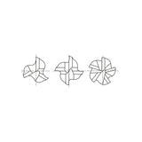 8% COBALT (M42) Flat Shank E2085 Series, HSS Co8, Multi Flute Regular Length Fine Pitch Roughing Center Cutting COBALT & HSS End Mills 1/4~1