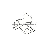 8% COBALT (M42) Flat Shank E2086 Series, HSS Co8, 3 Flute Stub Length Fine Pitch Roughing Center Cutting COBALT & HSS End Mills 1/4~1