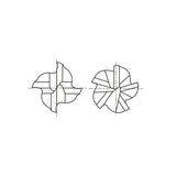 8% COBALT (M42) Flat Shank E2086 Series, HSS Co8, Multi Flute Stub Length Fine Pitch Roughing Center Cutting COBALT & HSS End Mills 1/4~1