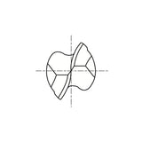 8% COBALT (M42) Flat Shank E2110 & HSS (M2) Flat Shank E1110 Series, HSS Co8 & HSS, 2 Flute Regular Length Ball Nose COBALT & HSS End Mills 1/8～2