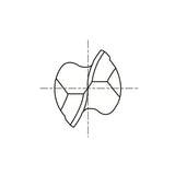 8% COBALT (M42) Flat Shank E2112 & HSS (M2) Flat Shank E1112 Series, HSS Co8 & HSS, 2 Flute Regular Length Ball Nose Double COBALT & HSS End Mills 1/8～1