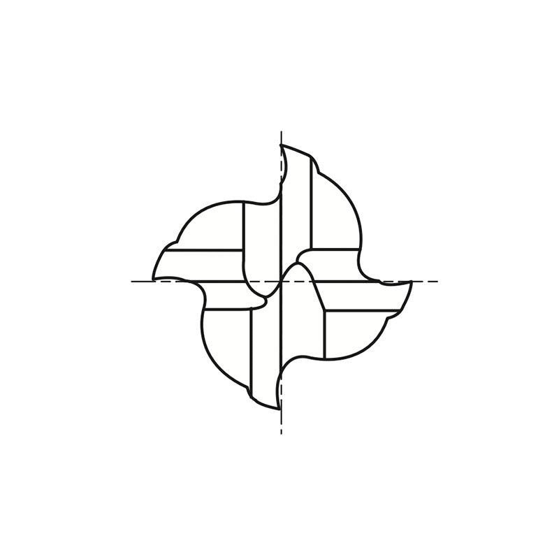 8% COBALT (M42) Plain Shank E2002 & HSS (M2) Plain Shank E1002 Series, HSS Co8 & HSS, 4flute Miniature Stub Length Double COBALT & HSS End Mills 1/16~3/16