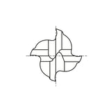 8% COBALT (M42) Plain Shank E2002 & HSS (M2) Plain Shank E1002 Series, HSS Co8 & HSS, 4flute Miniature Stub Length Double COBALT & HSS End Mills 1/16~3/16