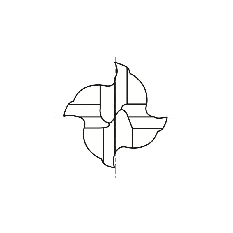 8% COBALT (M42) Plain Shank E2006 & HSS (M2) Plain Shank E1006 Series, HSS Co8 & HSS, 4flute Miniature Long Length Double COBALT & HSS End Mills 1/16~3/16